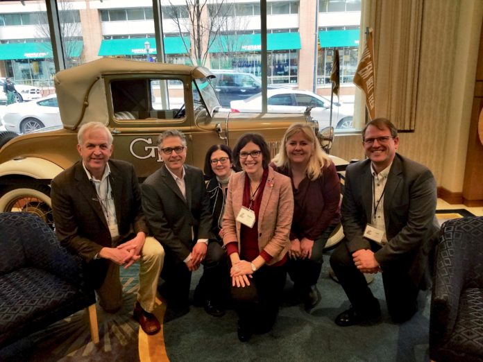 From left to right, Tracy Eells, Paul DeMarco, Jasmine Farrier, Kristen Lucas, Krista Wallace-Boaz, Lars Smith.