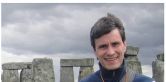 Fabian Crespo, Ph.D., at Stonehenge