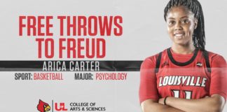 Arica Carter is pursuing a psychology degree from the College of Arts & Sciences. She wants to be a coach or a sport psychologist when she graduates.