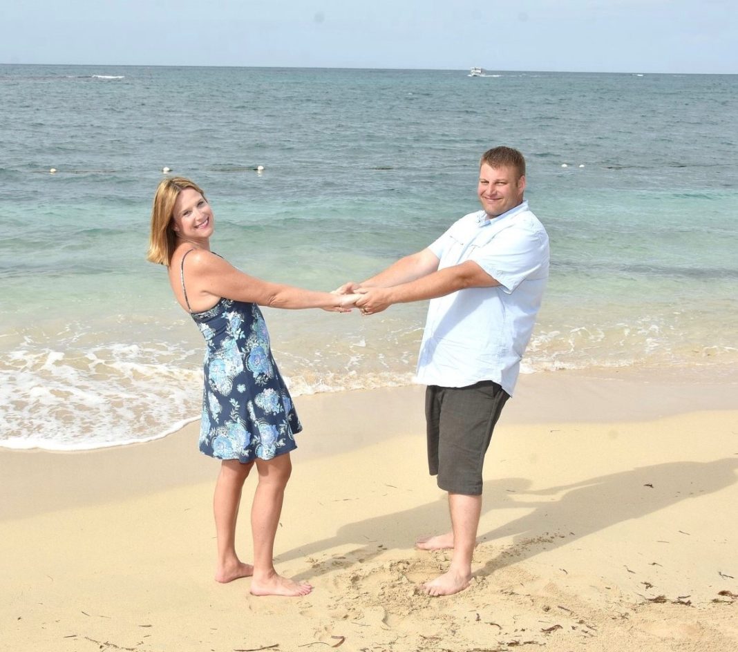 Lana Boes with her husband, Tim.