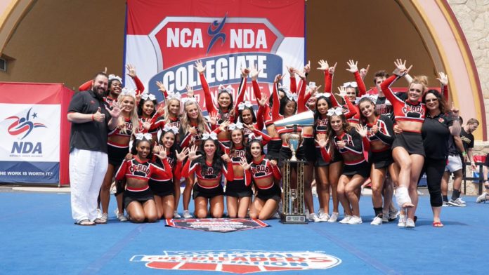 The UofL All-Girl Cheerleaders won a sixth straight – and 16th overall – title last week.