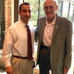 UofL cardiologist and researcher Andrew DeFilippis, M.D., left, with the late James Ryan.