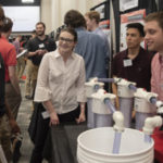 At the first J.B. Speed School of Engineering Engineering and Design Innovation showcase, nearly 90 teams totaling more than 350 students showed off their posters and prototypes.
