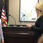 UofL graduate Luke Thomas during his swearing-in ceremony as Perry County official in November 2018.