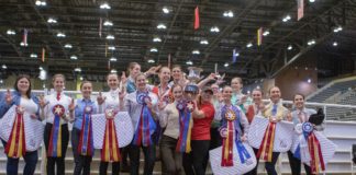 UofL's national championship Saddle Seat Team. Photo courtesy of Sydney Carter Photography.