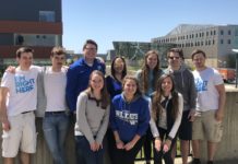 Amber Onorato, Ph.D., back row, center, with students in the 2018 summer research program