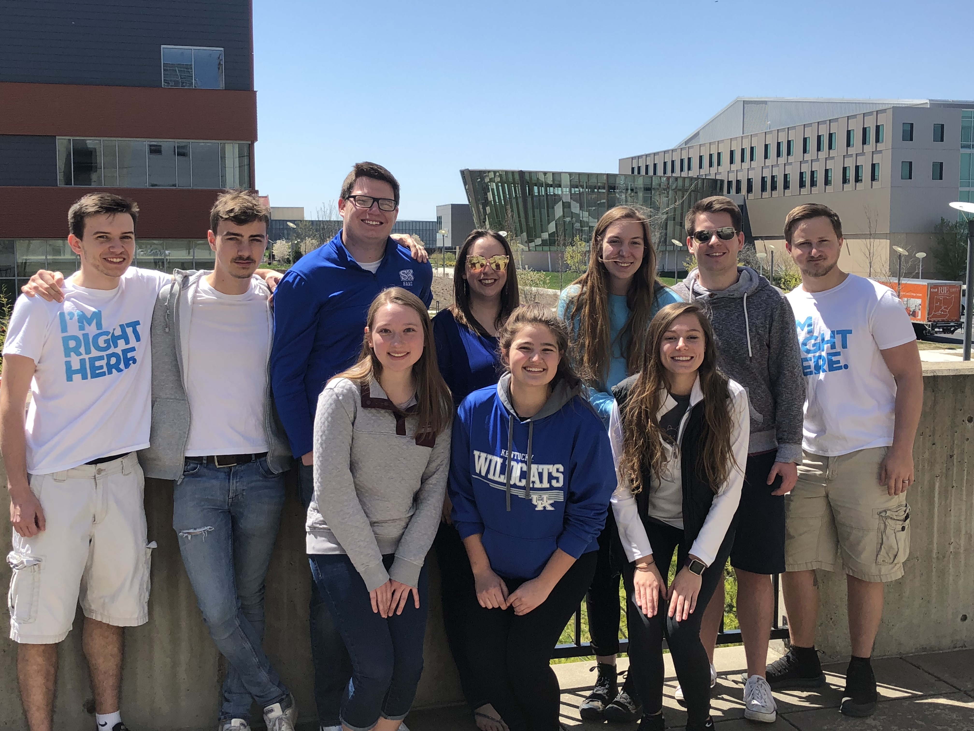 Amber Onorato, Ph.D., back row, center, with students in the 2018 summer research program