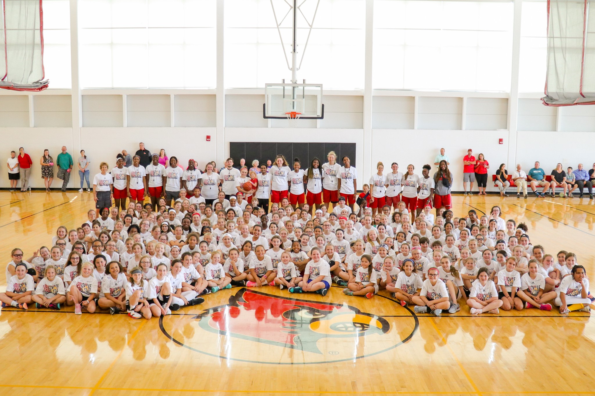 Participants from this year's Women's Basketball Camp.