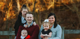Louisville Law 2L Chad Eisenback and his family.