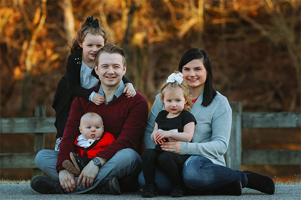 Louisville Law 2L Chad Eisenback and his family.