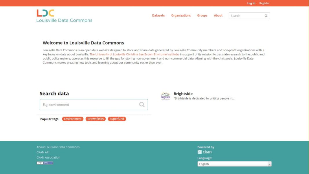 LouisvilleDataCommons.org home page LouisvilleDataCommons.org home page