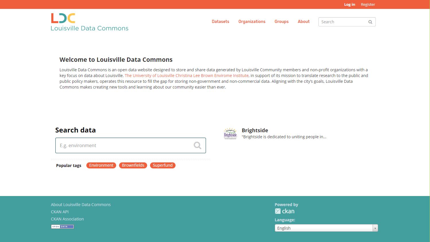 LouisvilleDataCommons.org home page