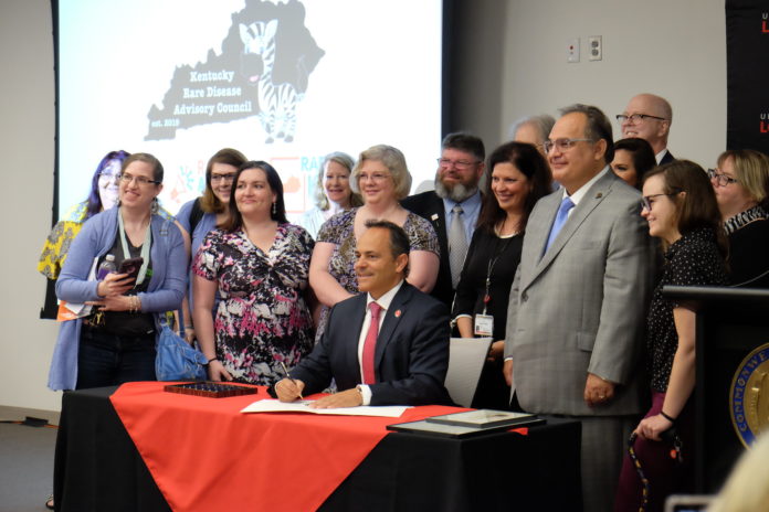 Gov. Bevin ceremonially signs Senate Bill 16