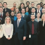 UofL students in the Frankfort Legislative Internship Program pose for a picture.