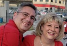 Leigh Rae Kmiec and her husband, Stan
