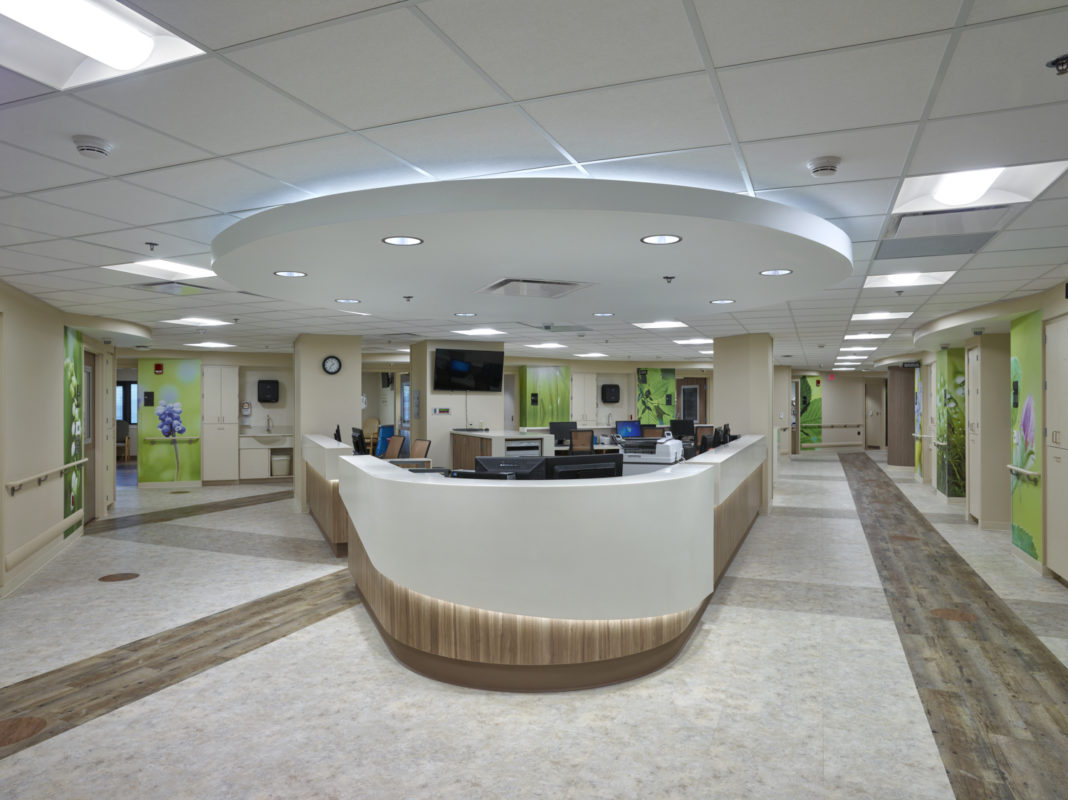 BMT Unit nurses station_no staff Blood and Marrow Transplant Unit