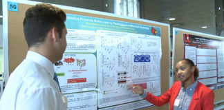 The annual summer undergraduate research poster session.
