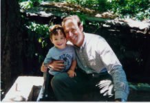 Tom Dunbar with his son, Evan