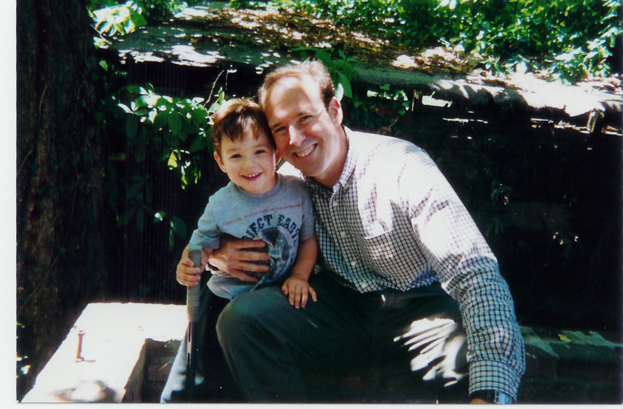 Tom Dunbar with his son, Evan