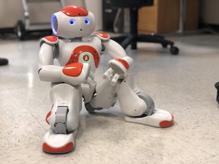 A robot currently being used to study autism and children