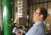 Tommy Roussel, Ph.D., working on a recently commercialized invention