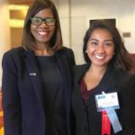 Rachel Safeek, right, with Patrice Harris, M.D., M.A., president of the American Medical Association