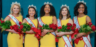 The 2020 Derby Festival Royal Court, from left to right: Hannah Robb, Molly Jett, Leah Hazelwood, Hannah Edelen and Giavanna Combs.