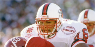 UofL players wore a patch during the 1991 Fiesta Bowl game that read,” The Dream Lives On,” in response to Arizona voters' rejection of making that a recognized holiday months prior.