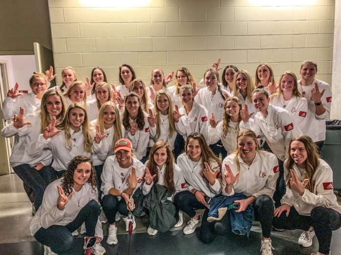 The Women's Swimming and Diving team had 29 scholar-athletes honored for their academic performance during the fall 2019 semester, the most of any sport.