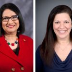 UofL President Neeli Bendapudi and UofL Pediatrics Chair Kimberly Boland