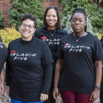 The five doctoral students, who refer to themselves as the Melanin 5, are the largest doctoral cohort in the College Student Personnel program.