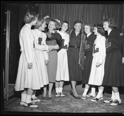 UofL cheerleaders, 1959. Photo courtesy of UofL Archives and Special Collections.