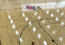 empty basketball court
