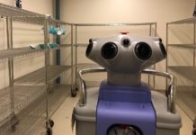 Vaporized hydrogen peroxide (VHP) generator and room prepared for N95 respirator decontamination