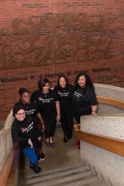 Melanin Five The five doctoral students, who refer to themselves as the Melanin 5, are the largest doctoral cohort in the College Student Personnel program.