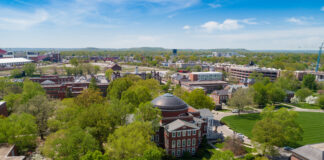 Grawemeyer Hall from above
