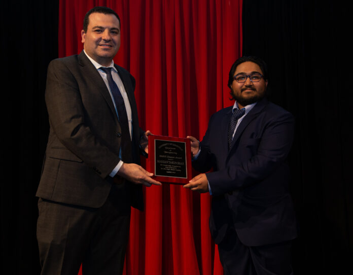 Shah Tarun (right) spent his Speed School co-op working with Dr. Jaimin Trivedi at the UofL School of Medicine, on a couple of projects to protect healthcare workers against COVID-19.