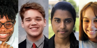 Left to right, Afi Tagnedji, Noah Young, Priyadarshini Chandrashekhar and Rachel Burns are members of the inaugural CPE student advisory group.