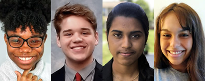 Left to right, Afi Tagnedji, Noah Young, Priyadarshini Chandrashekhar and Rachel Burns are members of the inaugural CPE student advisory group.