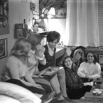 Women gathered in a Threlkeld Hall dorm room, 1969. Courtesy of UofL Digital Archives