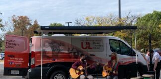 The School of Music's traveling Music Therapy Clinic has been especially beneficial during the pandemic.