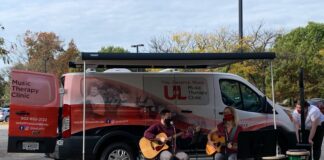 The School of Music's traveling Music Therapy Clinic has been especially beneficial during the pandemic.