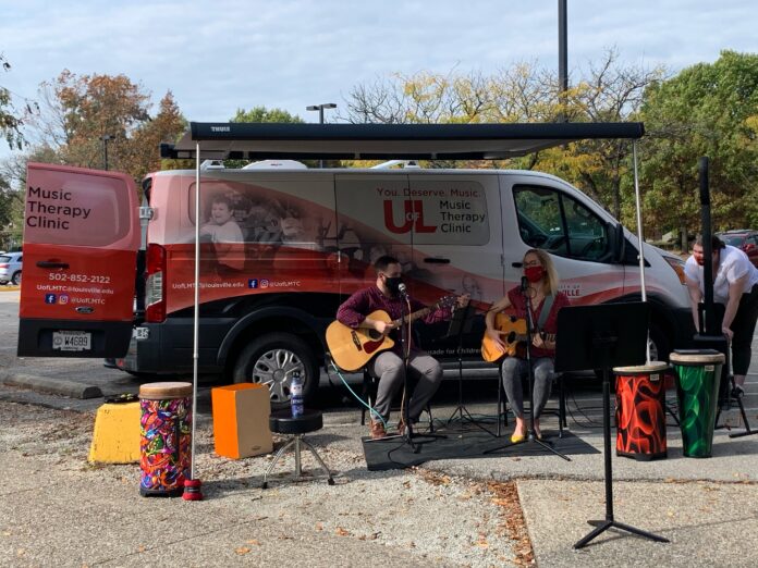 The School of Music's traveling Music Therapy Clinic has been especially beneficial during the pandemic.