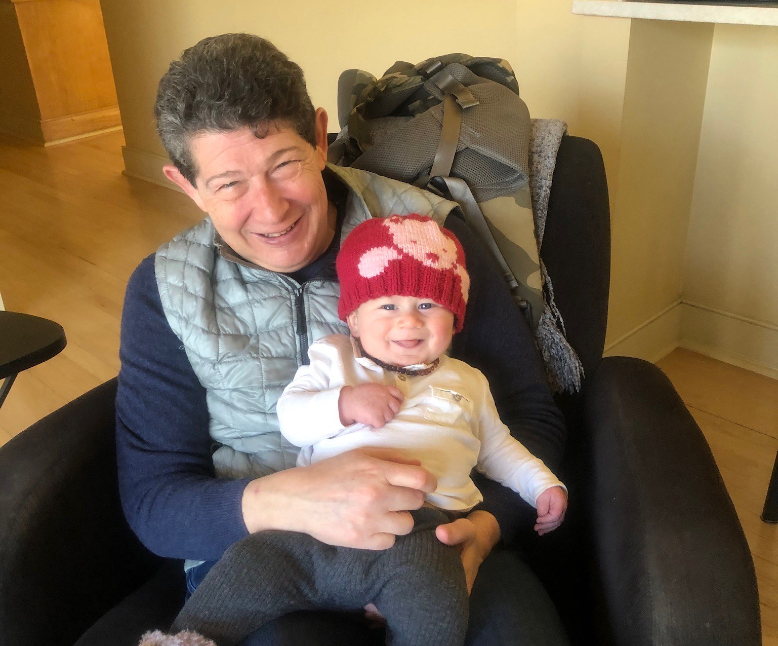 Jon Klein with his grandson Leavitt.