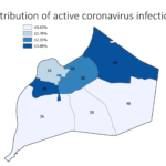 The map shows distribution of active COVID-19 infections in Jefferson County for the week of Nov. 9-16, based on random testing of the population by researchers with the Co-Immunity Project.