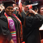 University of Louisville graduates at a commencement ceremony