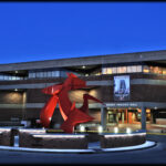 College of Business at night