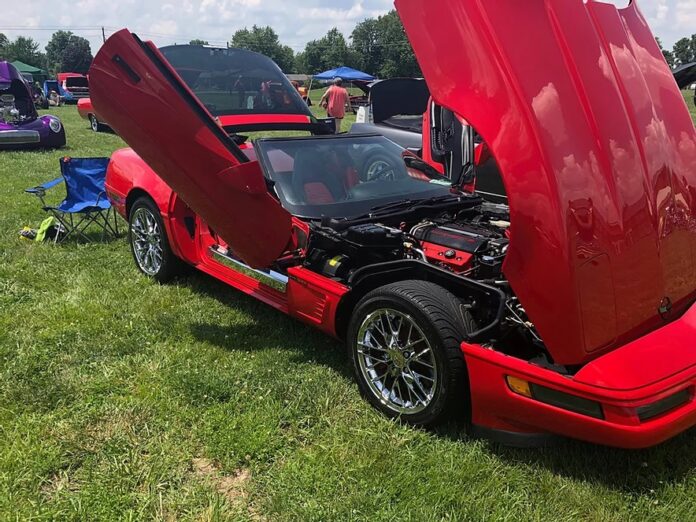 Vehicles such as this Corvette will be featured at the Cruzin’ for Cancer events, all benefitting the UofL Health – Brown Cancer Center.