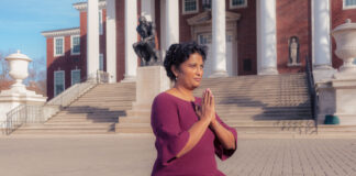 woman doing yoga