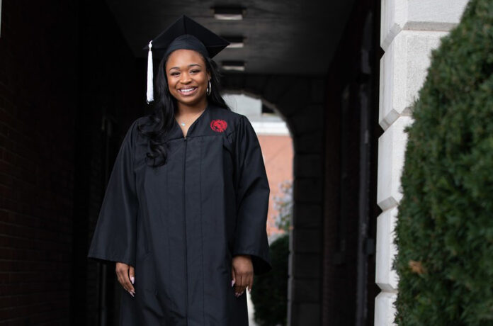 Gzeonie Hampton, a McConnell Scholar and a Porter Scholar, is one of UofL's 2021 grads.